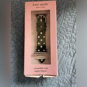 kate spade Apple Watch band. 38mm/40mm black and white polka dots NIB